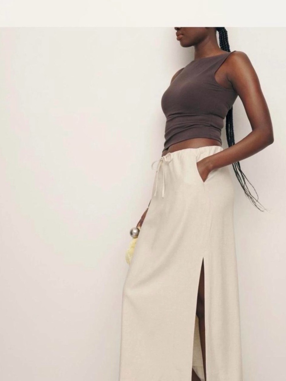 Reformation Linen Maxi Skirt